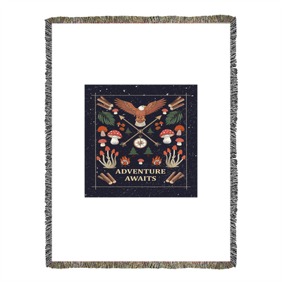 Adventure Awaits - Woven Blanket